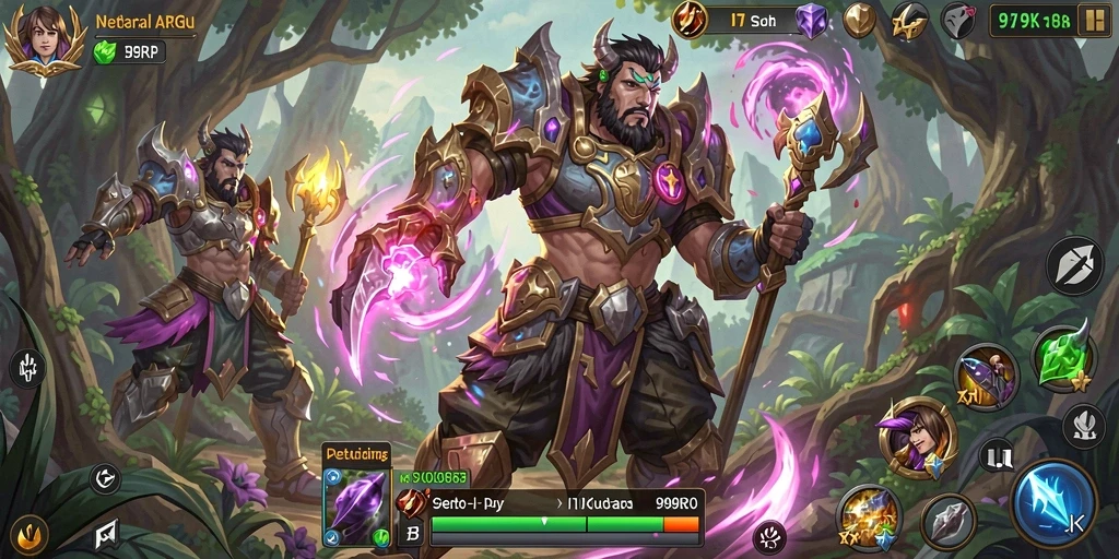Tampilan gameplay seru di dunia fantasi ARPG 99RP.