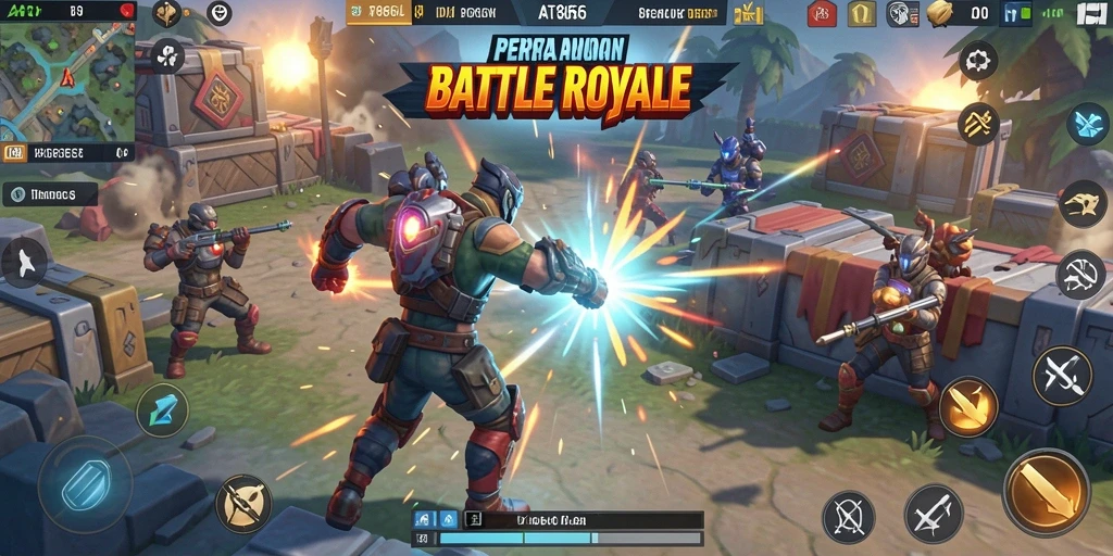 Gameplay seru AT866 dalam pertempuran Battle Royale.