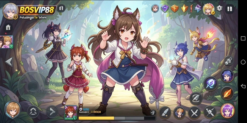 Tampilan menarik dalam permainan Anime BOSVIP88.