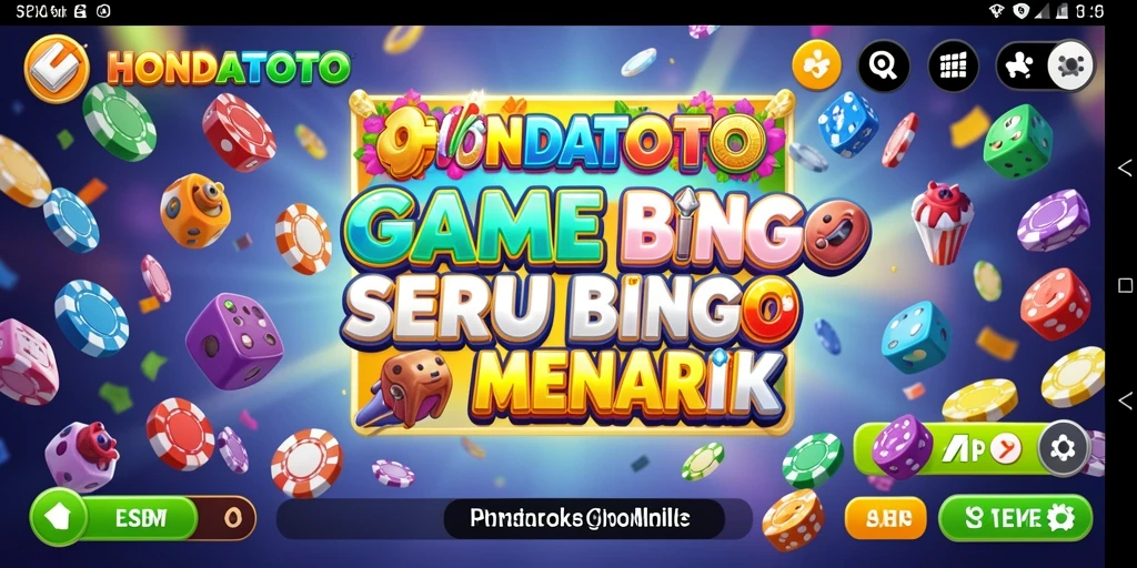 Tampilan gameplay seru HONDATOTO dengan suasana Bingo yang mendebarkan.