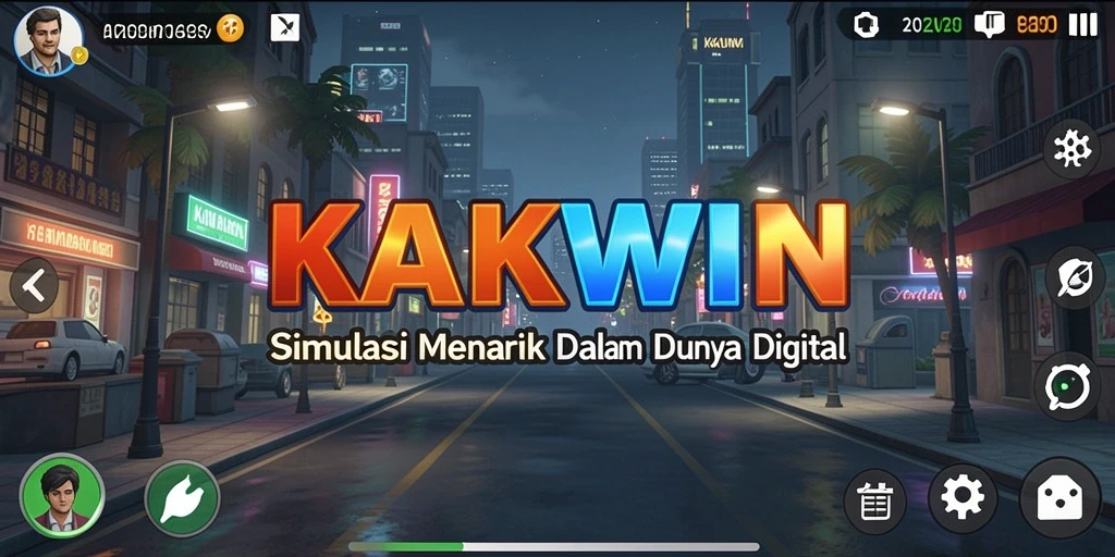 Tampilan gameplay <strong>KAKWIN</strong> dengan interaksi menarik di dunia virtual.
