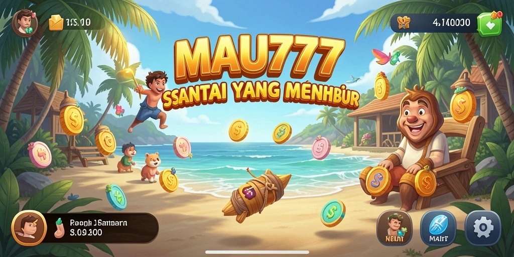 Tampilan gameplay MAU777 yang menarik dan penuh warna.