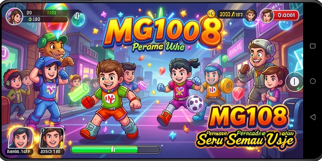 Tampilan gameplay menantang dan penuh warna dari MG108.