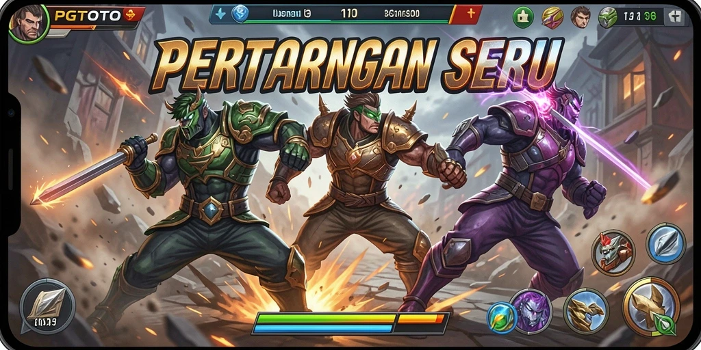 Tampilan gameplay PGTOTO yang mendebarkan dan penuh aksi.