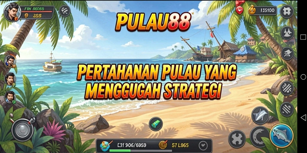 Tangkapan layar gameplay PULAU88 menampilkan aksi pertahanan yang mendebarkan.
