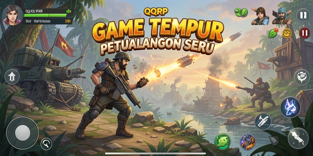 Tampilan gameplay TPS yang mendebarkan di QQRP.