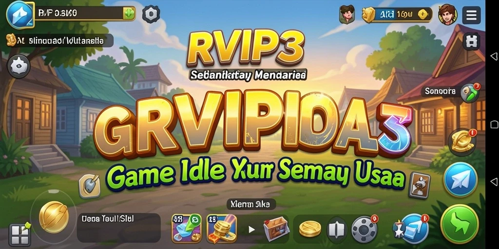 Tampilan gameplay RVIP3 yang menarik dan menawan dalam mode Idle.