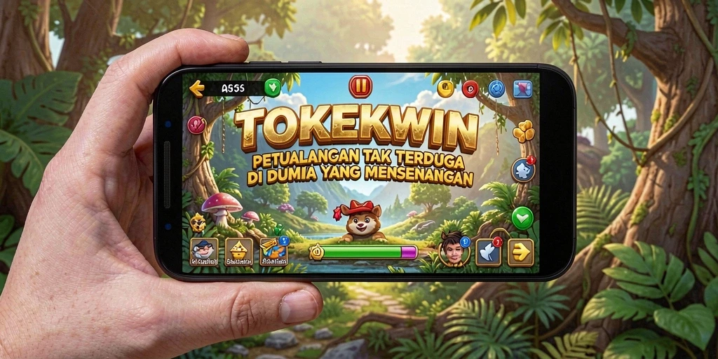 Gameplay seru TOKEKWIN dengan berbagai level petualangan yang menantang.