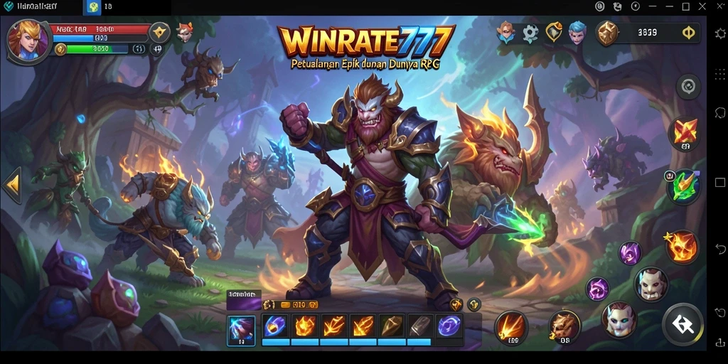 Tampilan gameplay epik di WINRATE777 yang memikat.