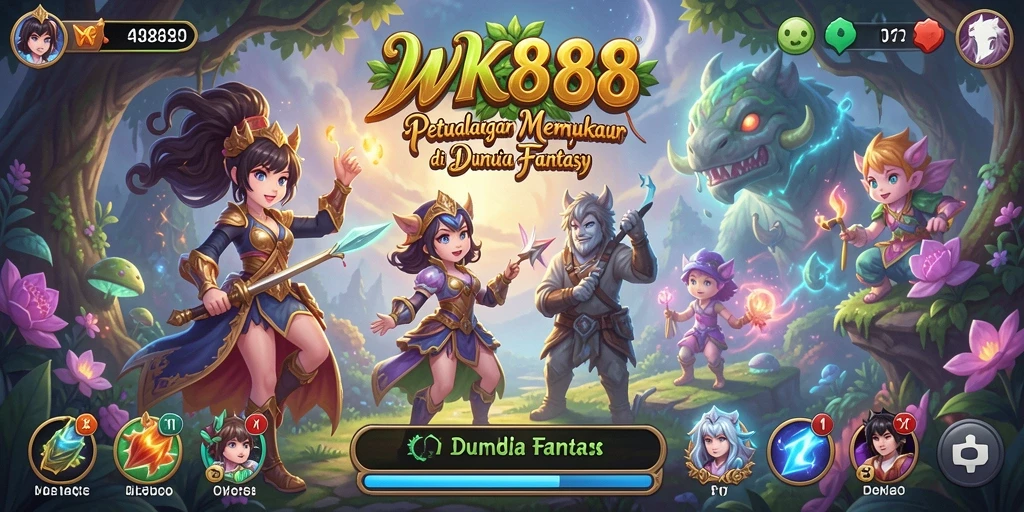 Tampilan seru gameplay petualangan di WK888.