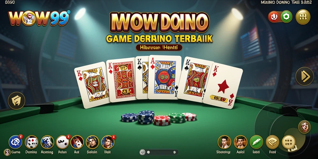 Screenshot WOW99 menampilkan gameplay seru domino yang mengasyikkan.