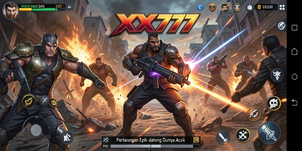 Tampilan gameplay seru dan menarik dari XXX777.
